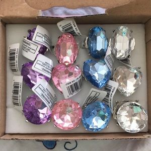 Giant Gem Bachelorette Party Rings